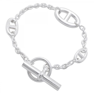 Hermes Chaine D'ancre Farandole Bracelet "Silver"