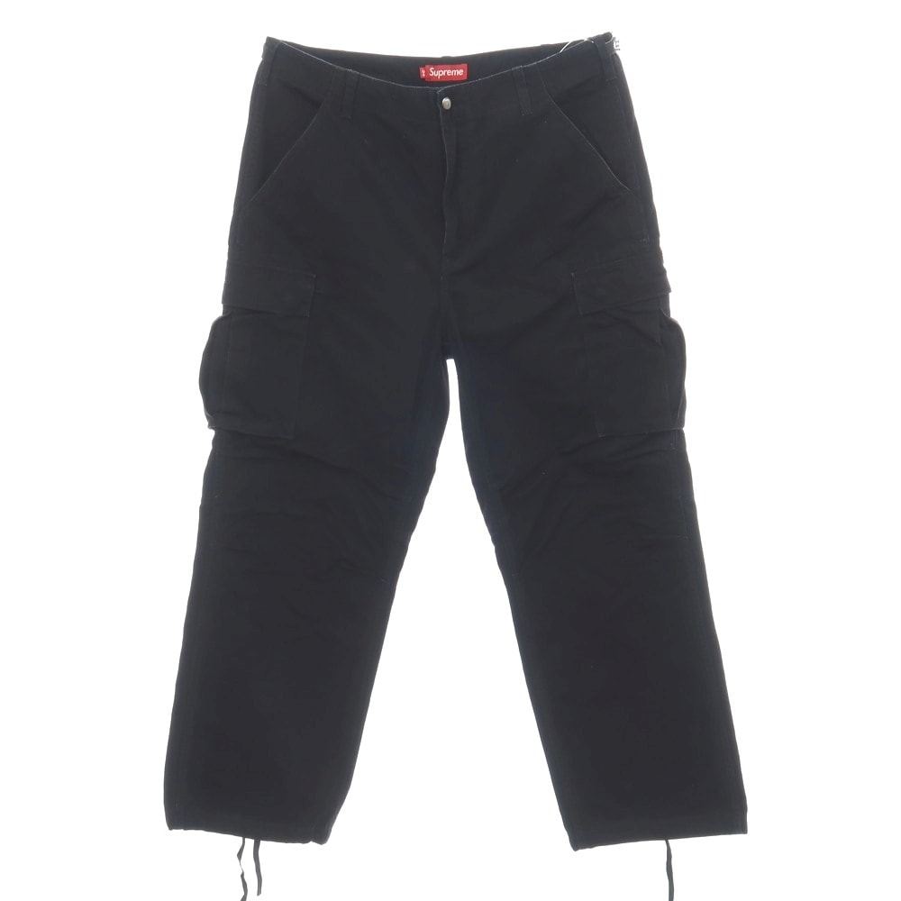 【中古】シュプリーム Supreme 2026年春夏 Cargo Pant リップストップ コットン カーゴパンツ ブラック【サイズ34】【メンズ】