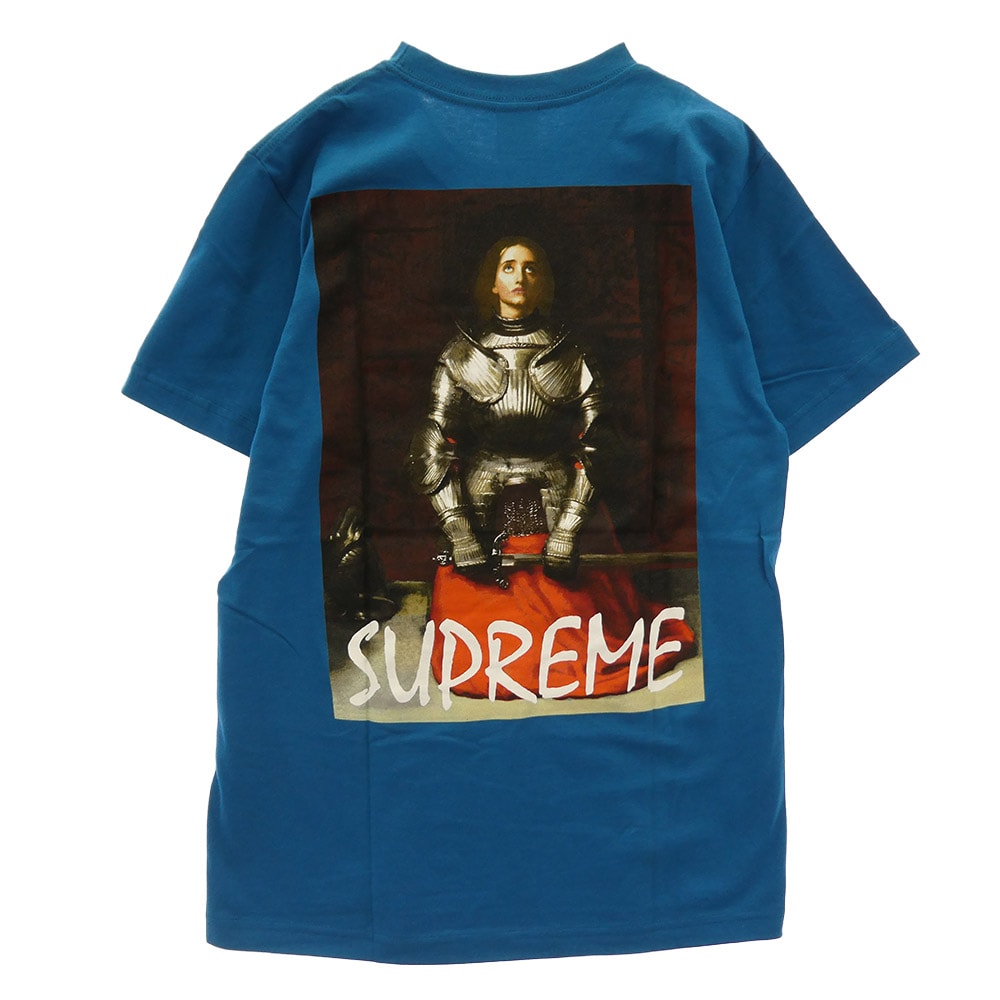 Supreme シュプリーム Tシャツ 13AW 【フェイクバスターズ鑑定済】Joan Of Arc Tee ジャンヌ・ダルク プリント 半袖 Tシャツ カットソー ブルー系 M【極上美品】【中古】