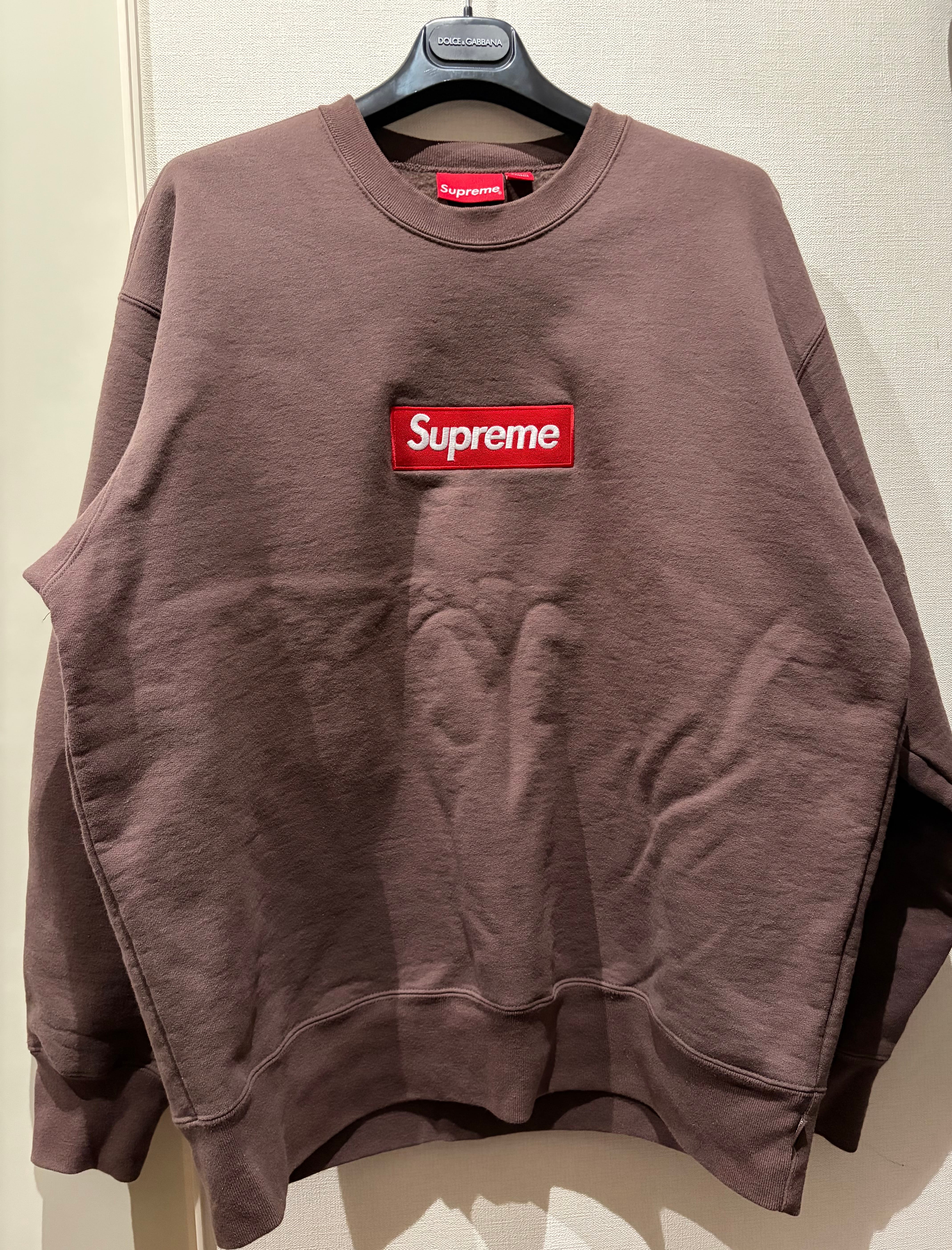 Supreme Box Logo Crewneck "Brown" (22FW)