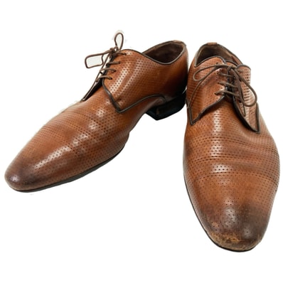 $$ LOUIS VUITTON ルイヴィトン パンチング ダービーシューズ 61/2 SKMS01318 ブラウン
