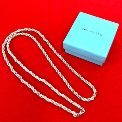 TIFFANY&Co. ティファニー ツイストロープ ネックレス シルバー925 K18イエローゴールド ネックレス シルバー
208-4