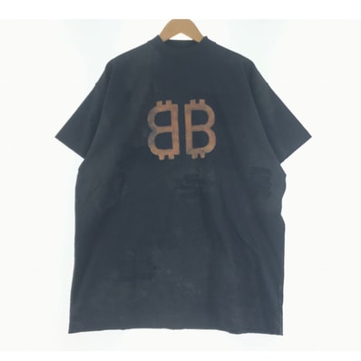▼▼BALENCIAGA バレンシアガ ブリーチアウト 半袖tシャツ SIZE L 739028 ブラック