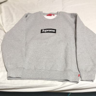 Supreme Box Logo Crewneck "Heather Grey" (22FW)