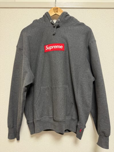 Supreme Box Logo Hooded Sweatshirt "Charcoal" (21FW)