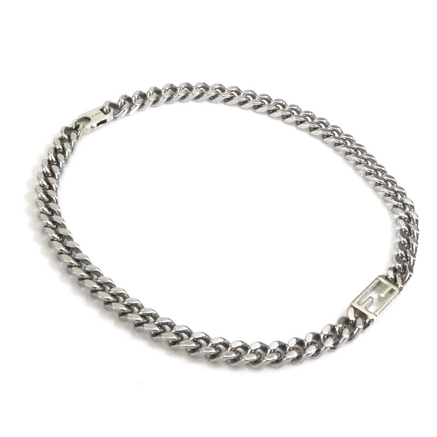 フェンディ FENDI ネックレス メタル シルバー メンズ【中古】 56090k