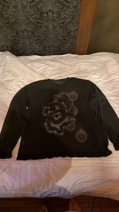 Travis Scott Cactus Jack Delresto Thermal Longsleeve "Black"