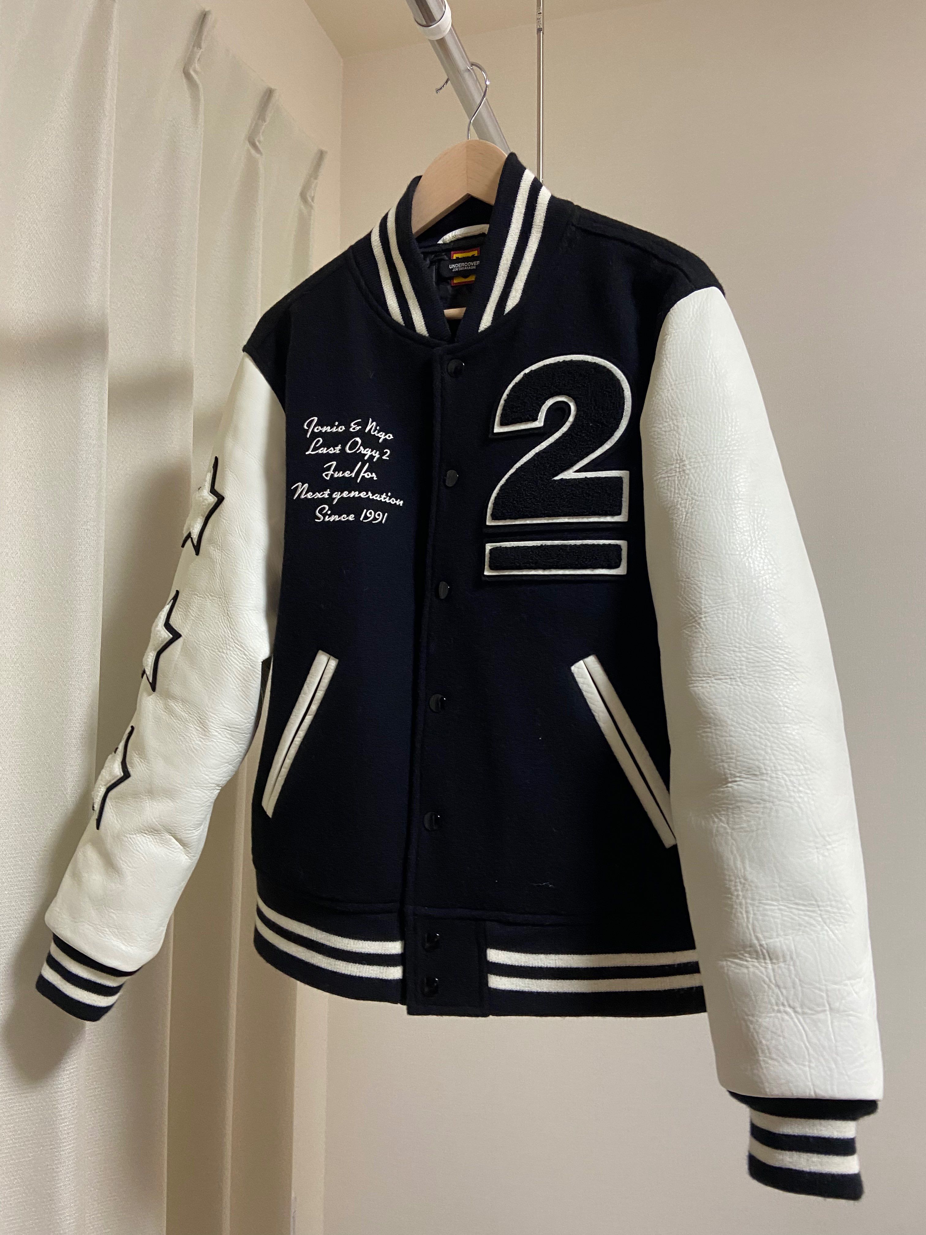 HUMAN MADE UNDERCOVER LAST ORGY2 VARSITY JACKET "Black"