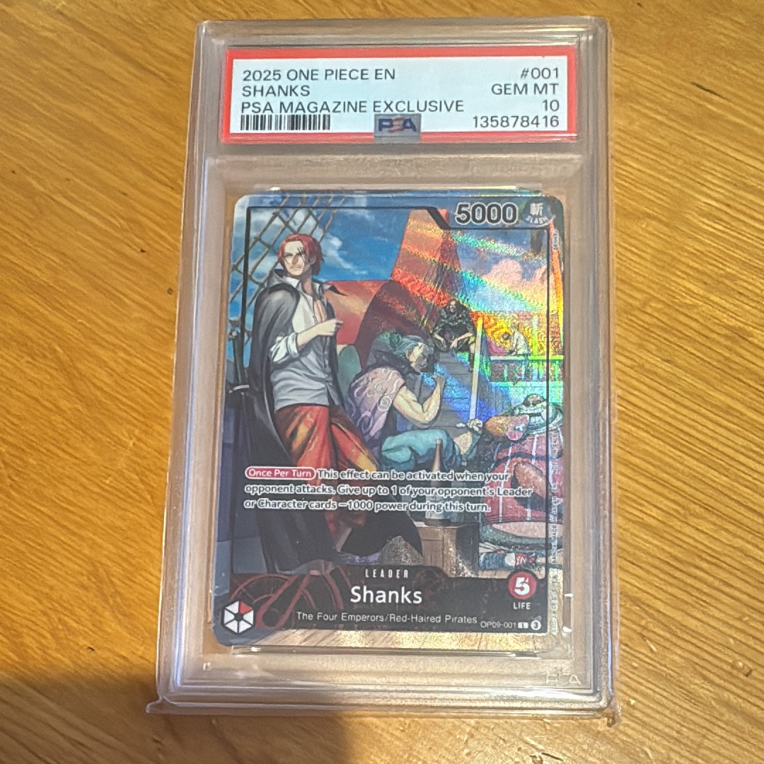 シャンクス L [OP09-001]【英語版】(プロモーションカード「PSA限定コラボプロモカード」)