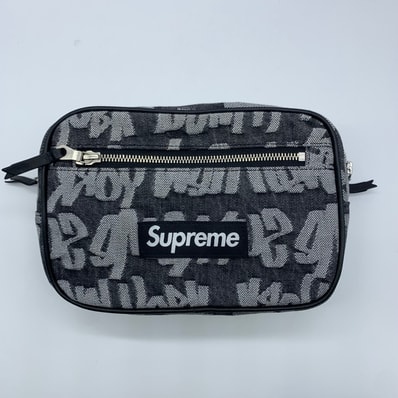 Supreme Fat Tip Jacquard Denim Waist Bag Supreme Fat Tip Jacquard Denim Waist Bag