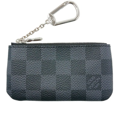 LOUIS VUITTON ルイ・ヴィトン ポシェット クレ コインケース M60155 ダミエキャンバス ブラック メンズ【中古】
