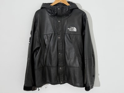 Supreme x The North Face Leather Mountain Parka "Black"