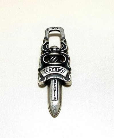 Chrome Hearts #5 Dagger Charm Zip 1 "Silver"