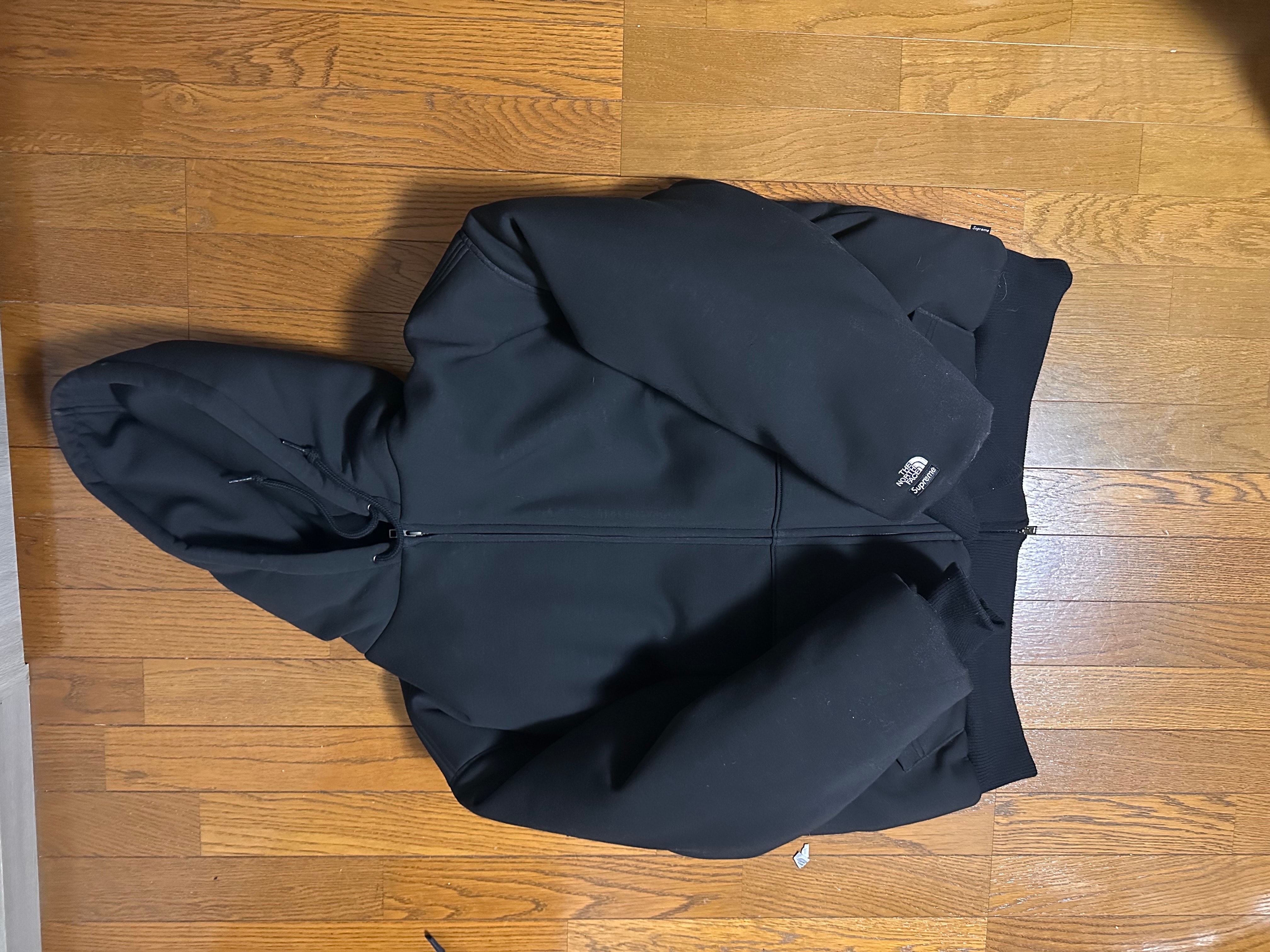 Supreme x The North Face Down Filled Zip Up Hooded Sweatshirt "Black" NY52400I