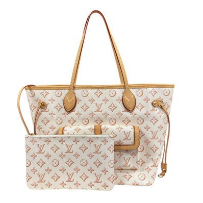 ルイヴィトン ネヴァーフルMM モノグラムフォールフォーユー トートバッグ PVC M20921 ベージュ レディース LOUIS VUITTON 中古