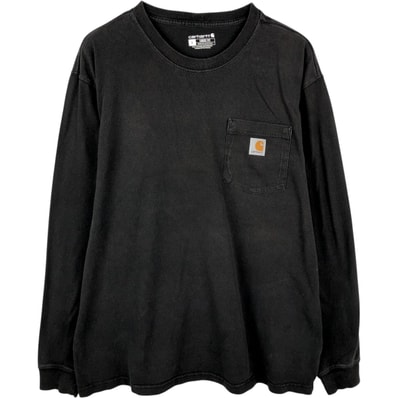 古着 カーハート Carhartt Loose Fit 無地ポケットロングTシャツ ロンT メンズL相当/eaa653201