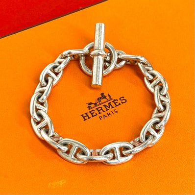 HERMES エルメス シェーヌダンクル MM 17コマ マルジェラ期 ブレスレット シルバー925 ブレスレット シルバー
27919