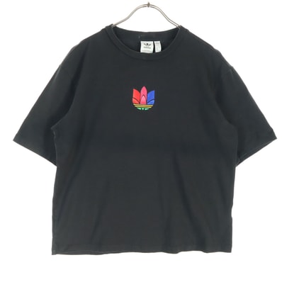 adidas アディダス トレフォイルロゴ 半袖 Tシャツ XS ブラック