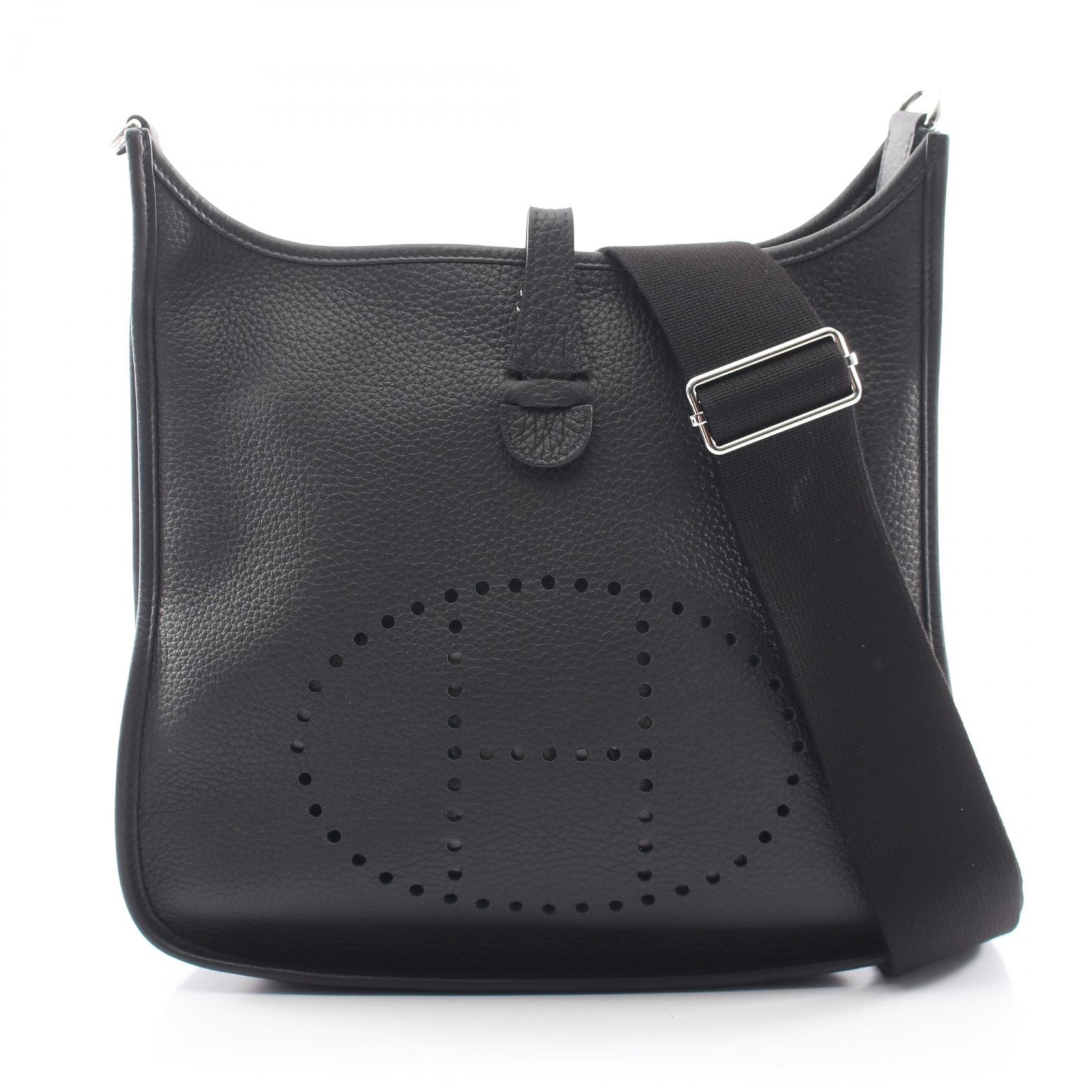エルメス HERMES エヴリン 3 トロワ PM ショルダーバッグ バッグ レザー トリヨンクレマンス トリヨンクレマンス W刻印(2024年製造) レディース ブラック系 【中古】