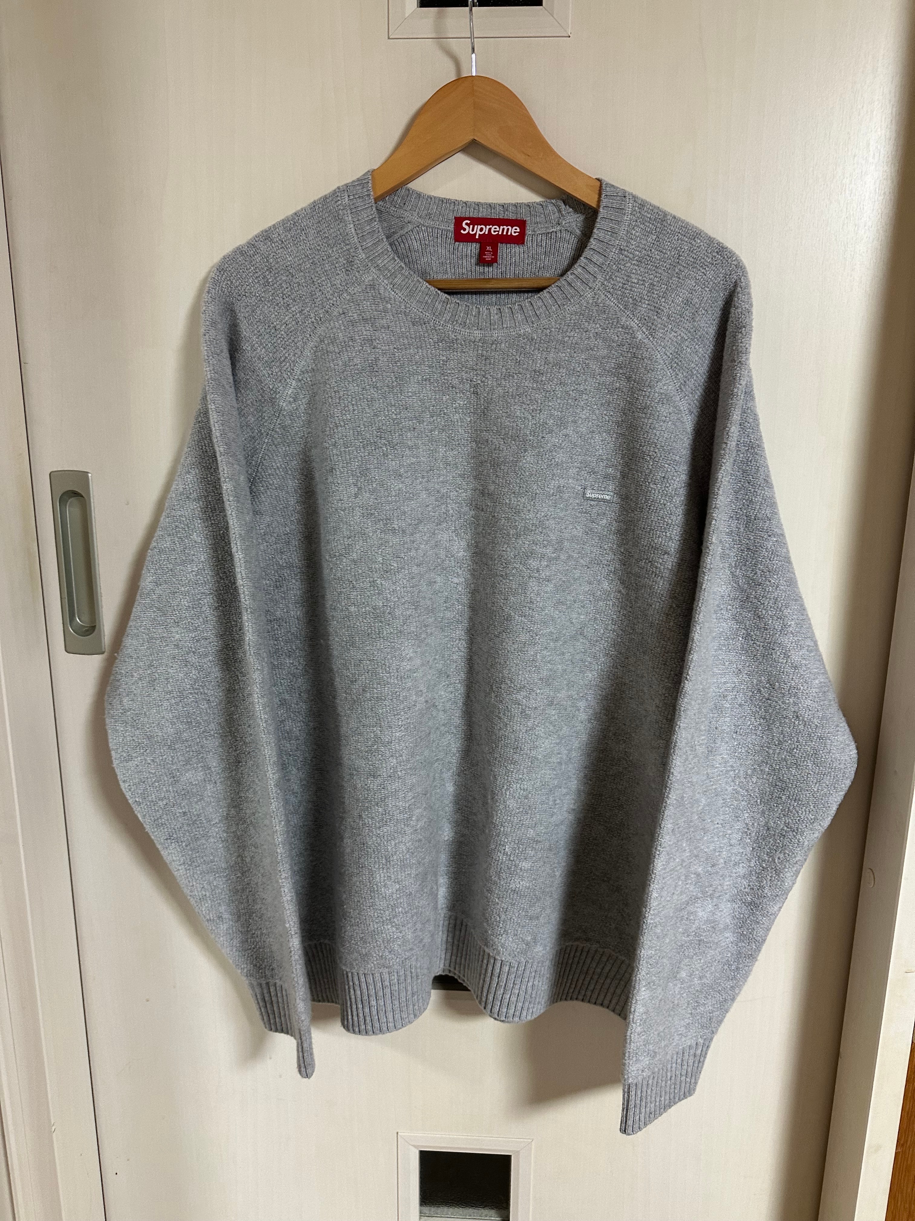 Supreme Terry Small Box Sweater "Heather Grey"
