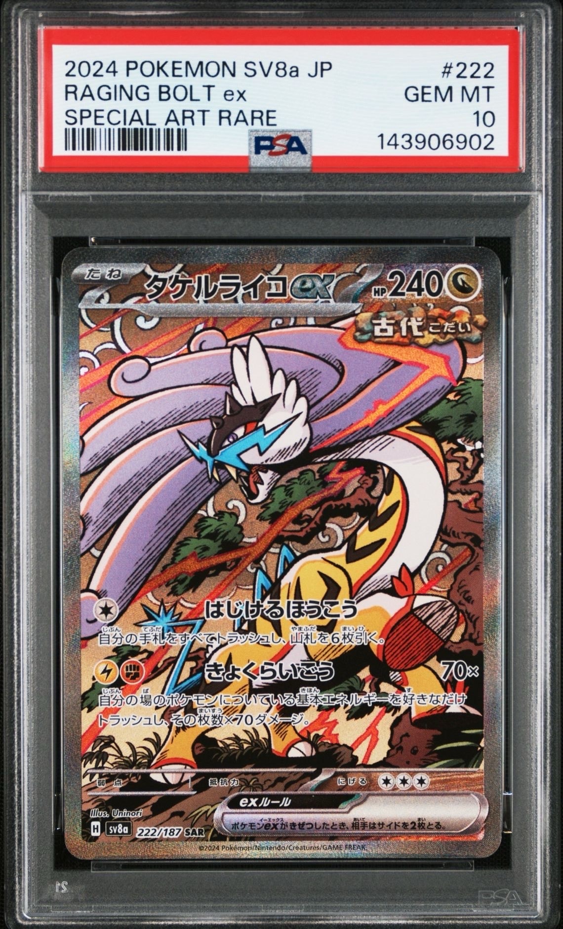 タケルライコex SAR [SV8a 222/187](ハイクラスパック「テラスタルフェスex」)