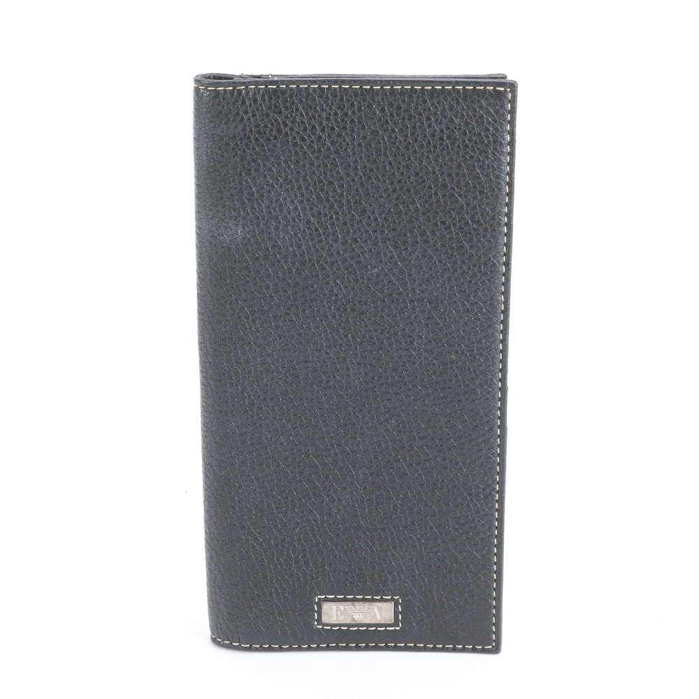 ■美品 エンポリオ・アルマーニ 札入れ長財布 レザー