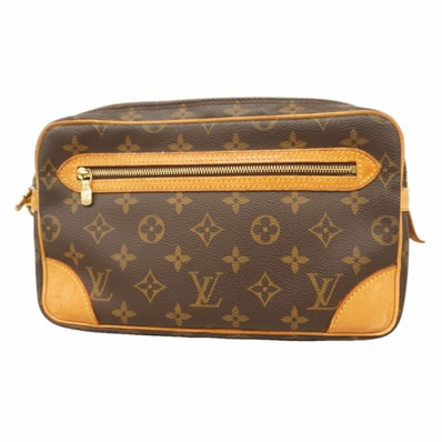 【6dc3704】ルイヴィトン クラッチバッグ モノグラム マルリードラゴンヌGM M51825 ブラウン【中古】メンズ