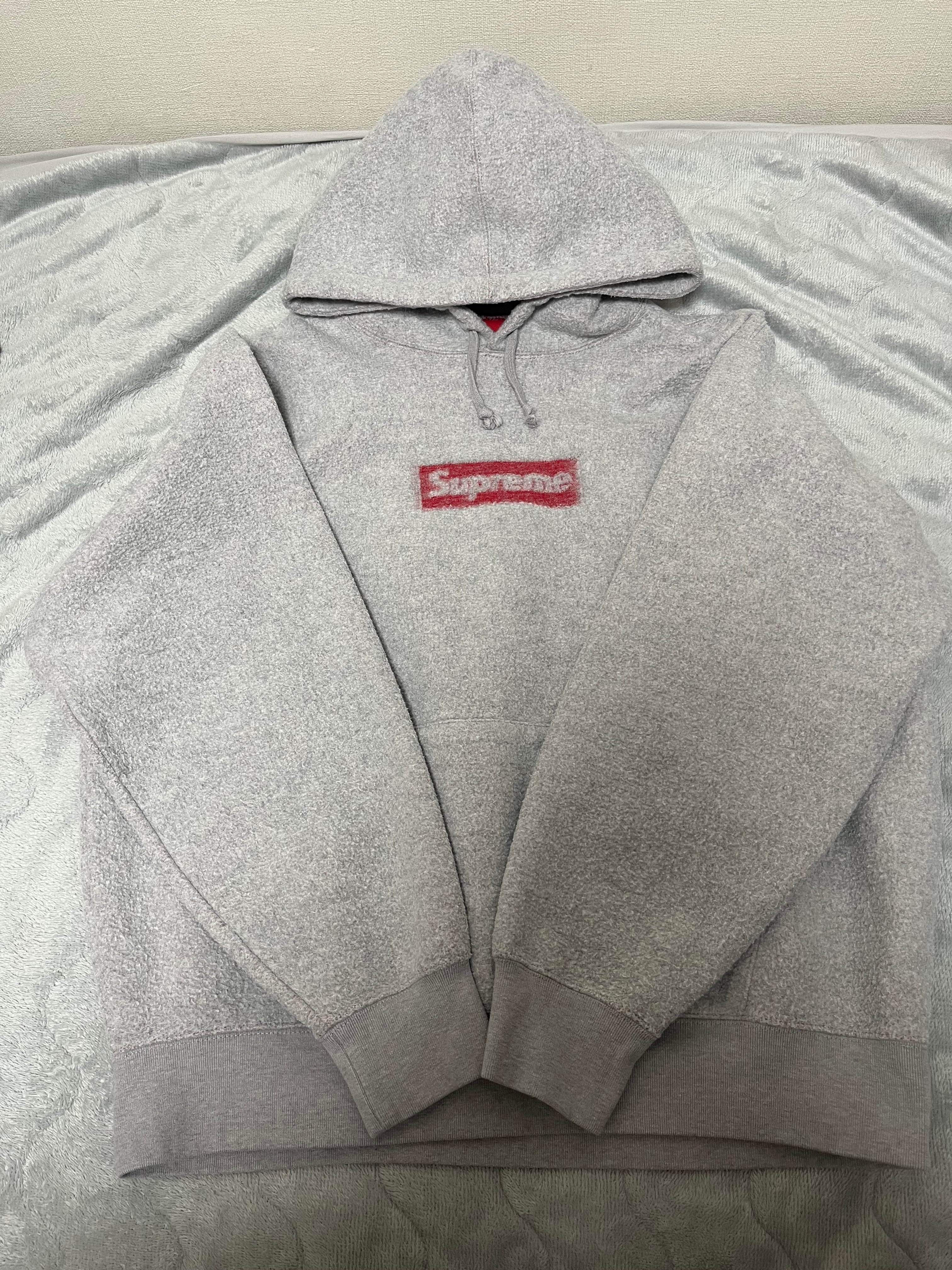 Supreme Inside Out Box Logo Hooded Sweatshirt "Heather Grey"
