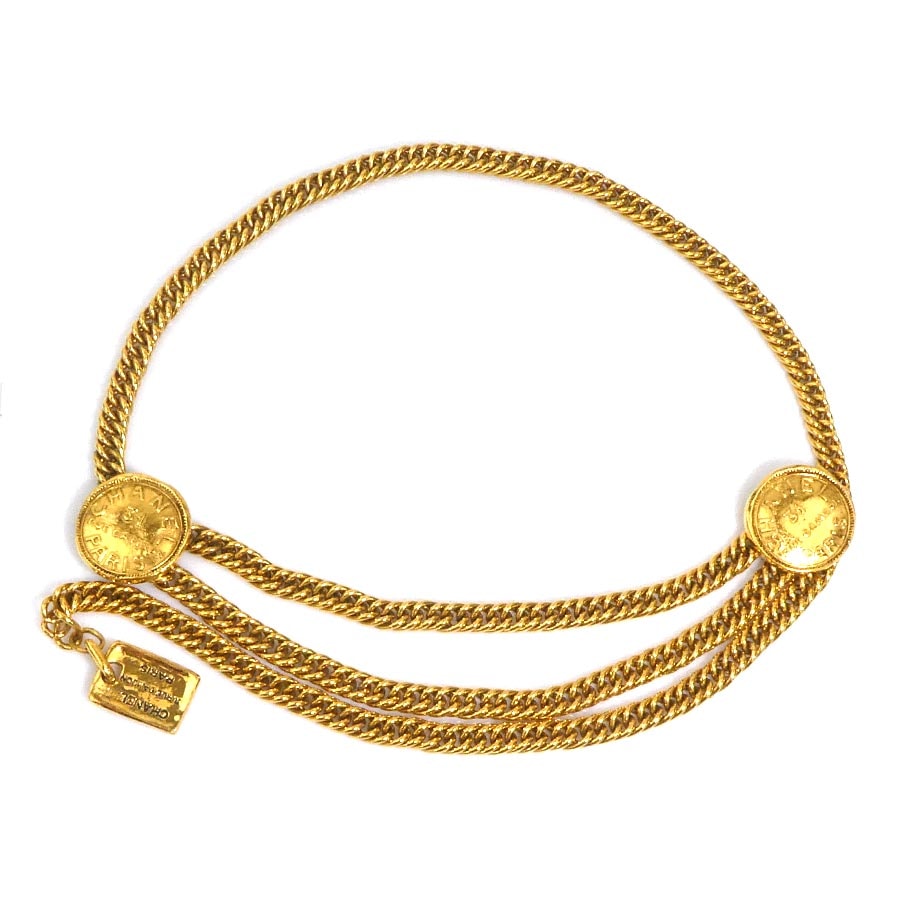 シャネル CHANEL ベルト 31 RUE CAMBON メタル ゴールド レディース【中古】 e62389a