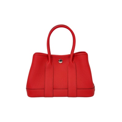 HERMES エルメス ハンドバッグ ネオ ガーデンパーティ 23 ルージュドゥクー トゴ シルバー金具 G刻印 新品