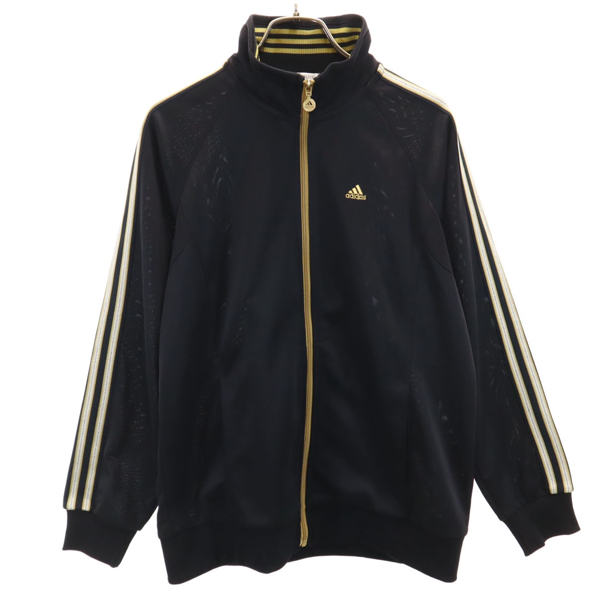 美品 adidas アディダス トラックジャケット M ブラック ジャージ