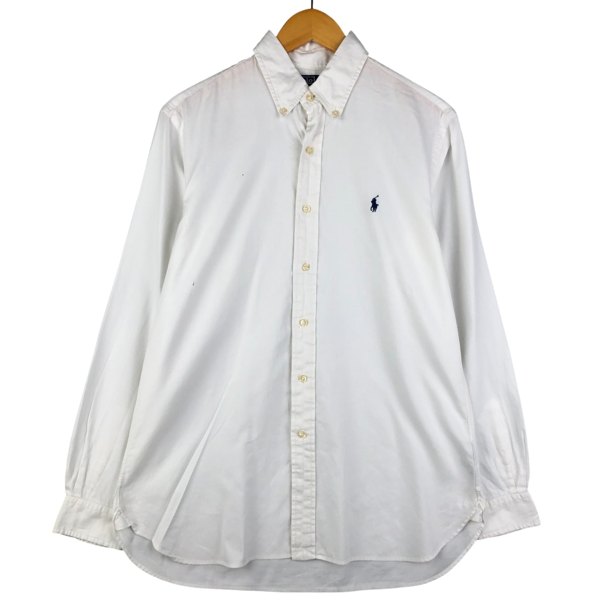 古着 ラルフローレン Ralph Lauren CUSTOM FIT DRESS SHIRT 長袖 ボタンダウンシャツ メンズM相当/eaa592726