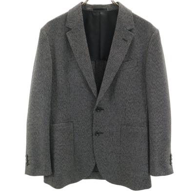 REGAL リーガル 総柄 テーラードジャケット A3 ブラック