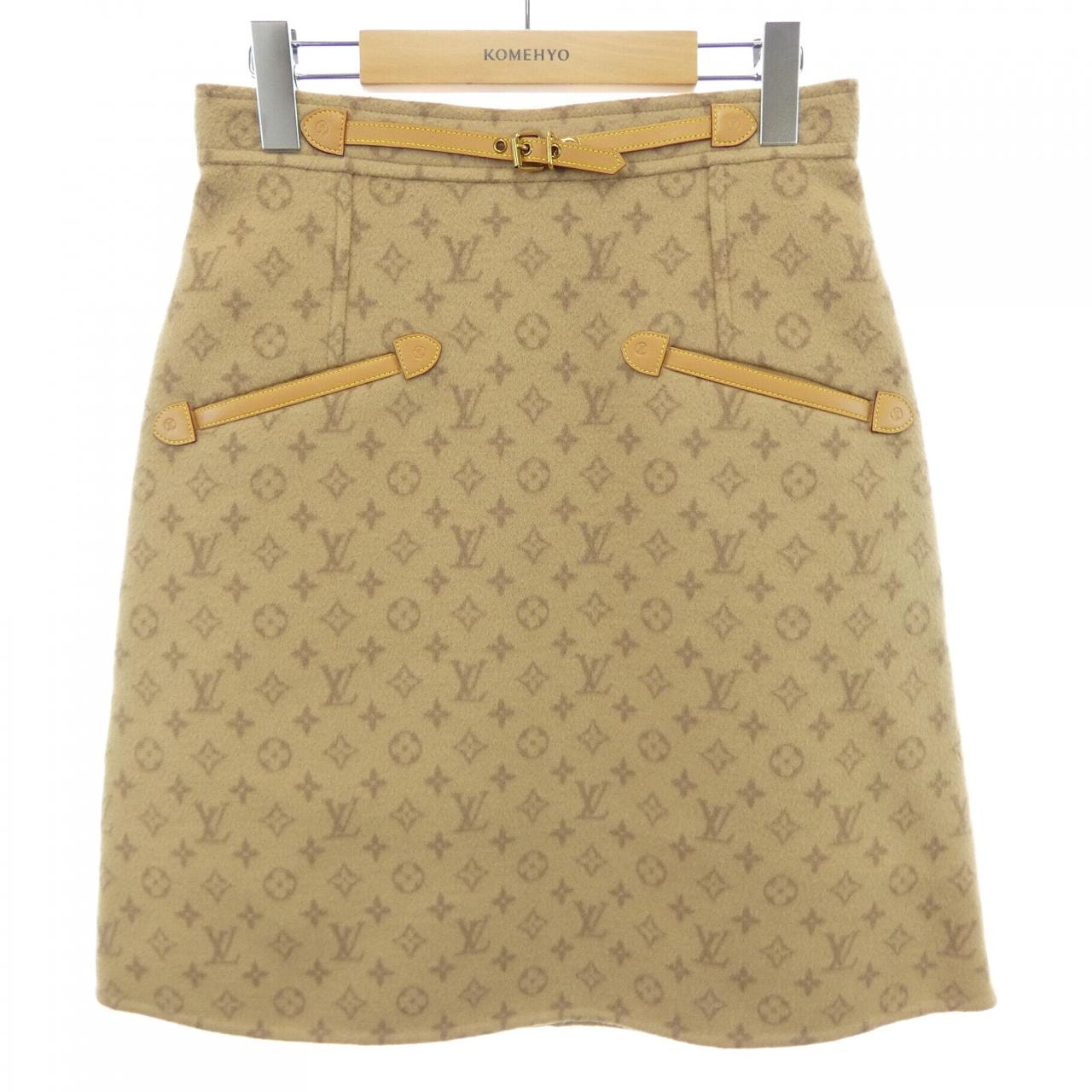 ルイヴィトン LOUIS VUITTON プレッピーダブルフェイスAラインスカート FNSK32QS3 スカート