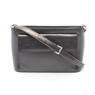 ルイ・ヴィトン LOUIS VUITTON アルストン モノグラムマット ノワール ショルダーバッグ バッグ レザー レディース ブラック系 M55122 【中古】