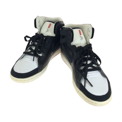 美品 Supreme シュプリーム NIKE SB×SUPREME ZOOM AIR 94 HI サイズ28cm ブラック ホワイト レザー 合成樹脂/ スニーカー 604730 【中古】