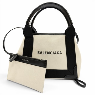 美品 バレンシアガ ショルダーバッグ Navy カバ XS 390346