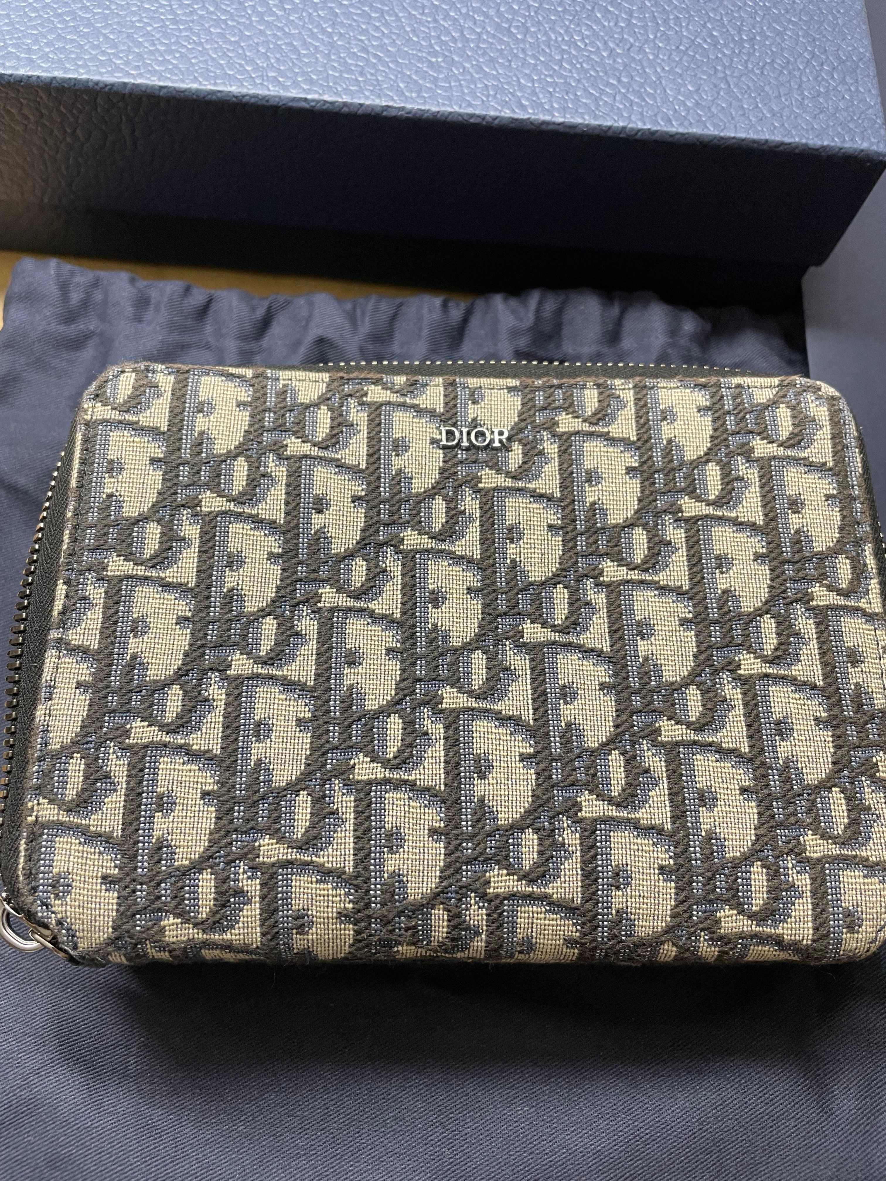 Dior Shoulder Strap Pouch Dior Oblique Jacquard "Beige"