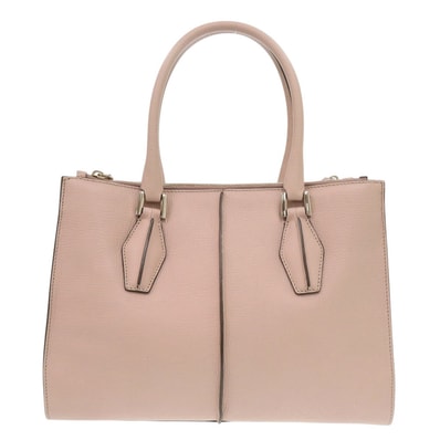 トッズ Dスタイリング レザー ピンク ハンドバッグ