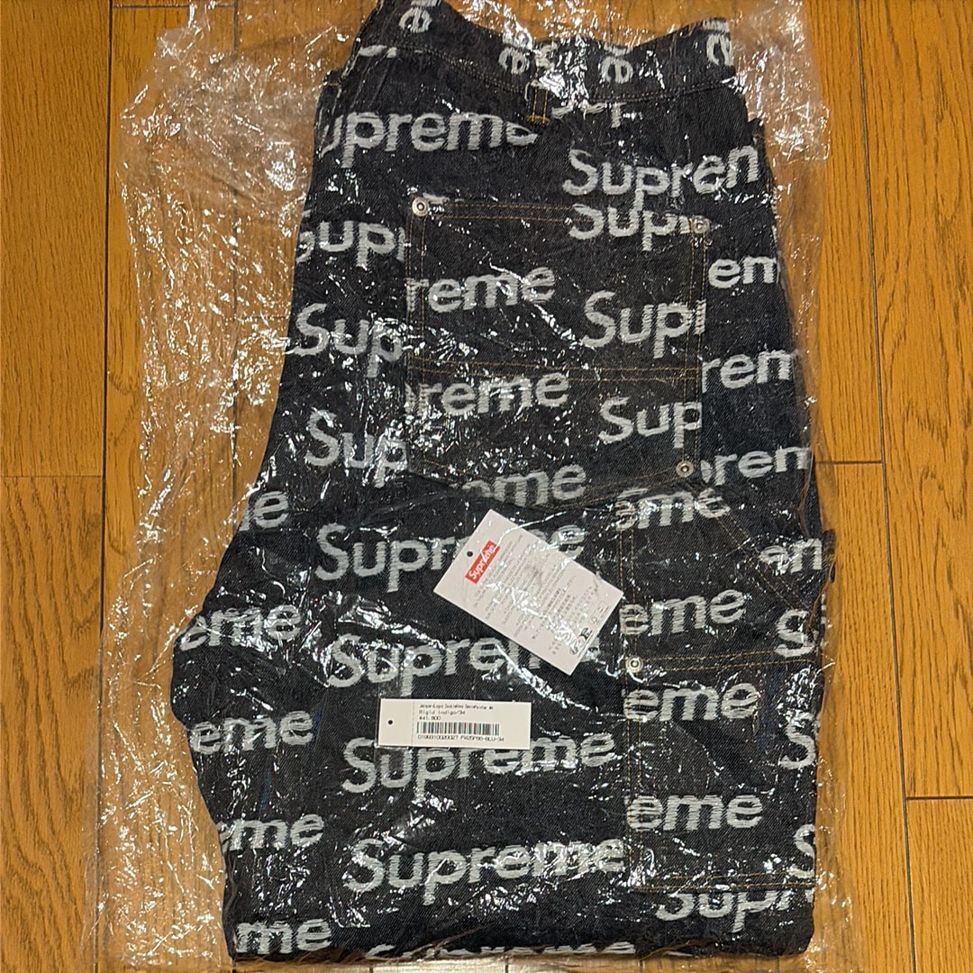 Supreme Jacquard Logos Double Knee Denim Painter Jean "Indigo"