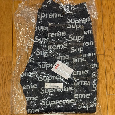 Supreme Jacquard Logos Double Knee Denim Painter Jean "Indigo"