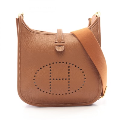 エルメス HERMES エヴリン23 ショルダーバッグ バッグ トリヨンクレマンス トリヨンクレマンス ゴールド レディース ブラウン系 【中古】