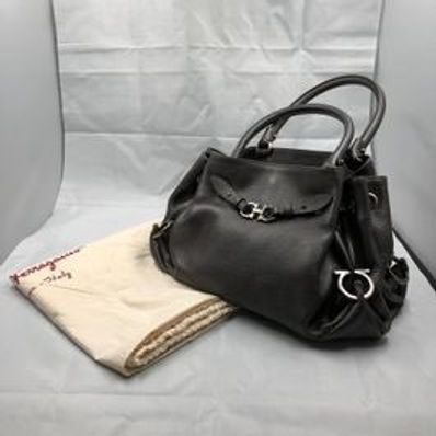 Salvatore Ferragamo Gancini Leather Hand Bag