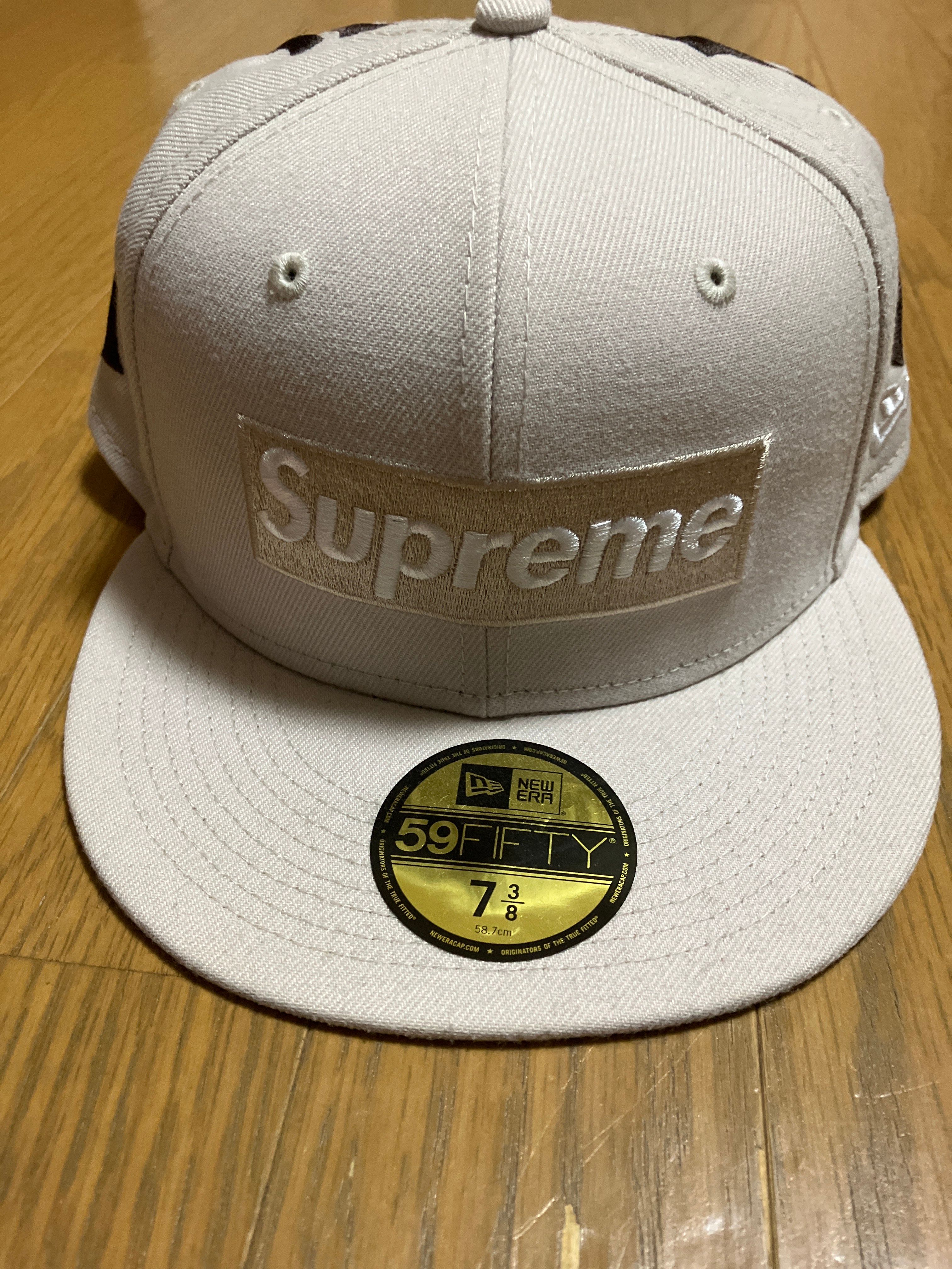 Supreme / New York Yankees Box Logo New Era "Tan"