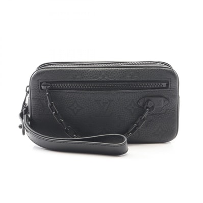ルイ・ヴィトン LOUIS VUITTON ポシェットヴォルガ セカンドバッグ クラッチバッグ バッグ レザー モノグラム・トリヨンレザー メンズ ブラック系 M55703 【中古】