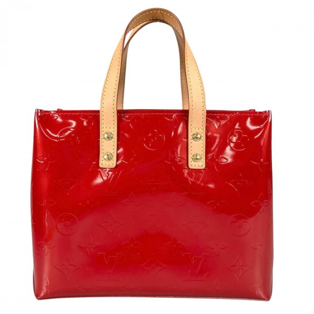 LOUIS VUITTON ルイヴィトン ハンドバッグ リードPM M91990 モノグラムヴェルニ    レッド 赤 ゴールド金具 レディース【中古品】