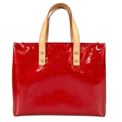 LOUIS VUITTON ルイヴィトン ハンドバッグ リードPM M91990 モノグラムヴェルニ レッド 赤 ゴールド金具 レディース【中古品】