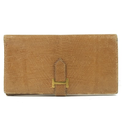 エルメス ベアン □E ユニセックス長財布