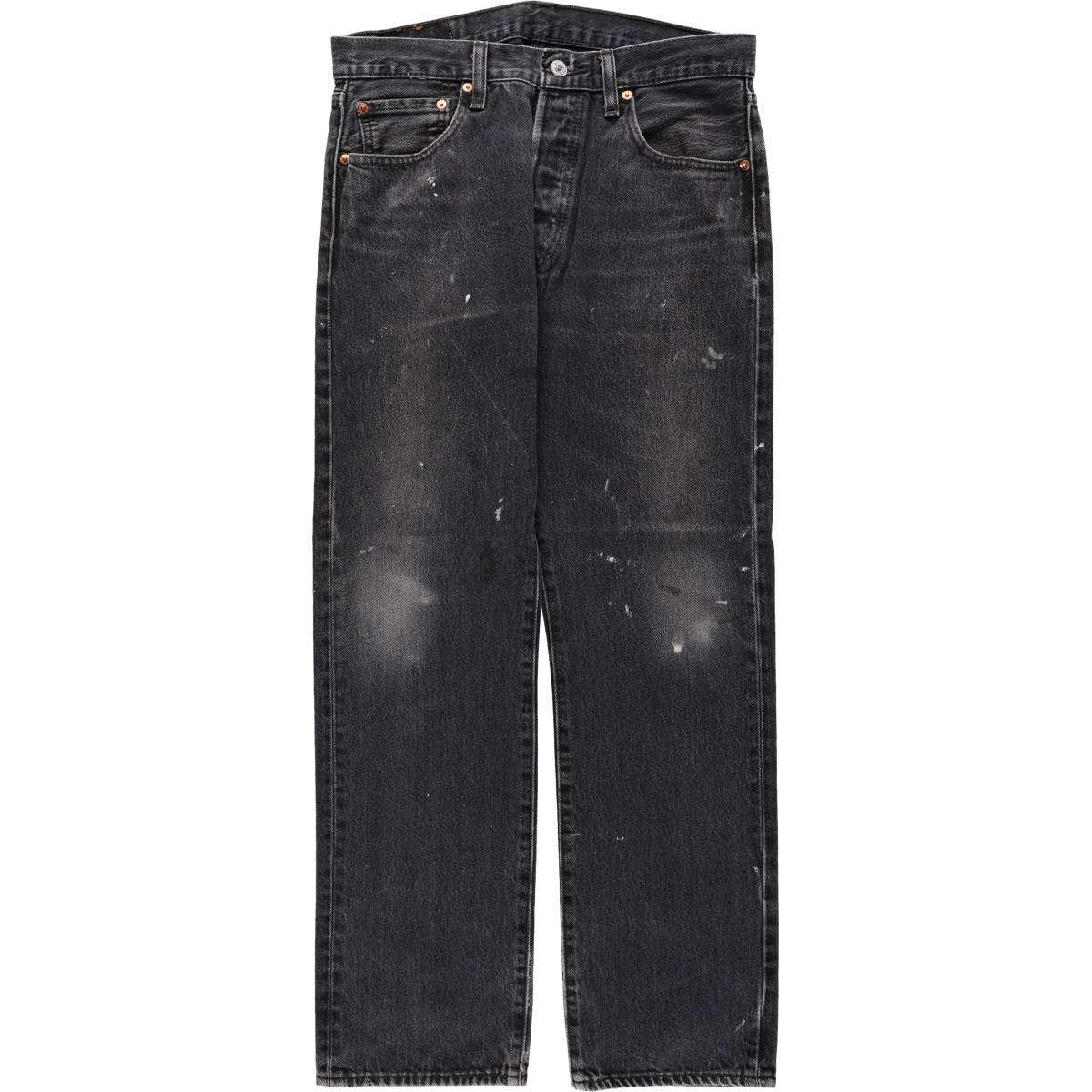 古着 リーバイス Levi's 501-0660 ブラックデニム ストレートデニムパンツ メンズw33相当/eaa671301