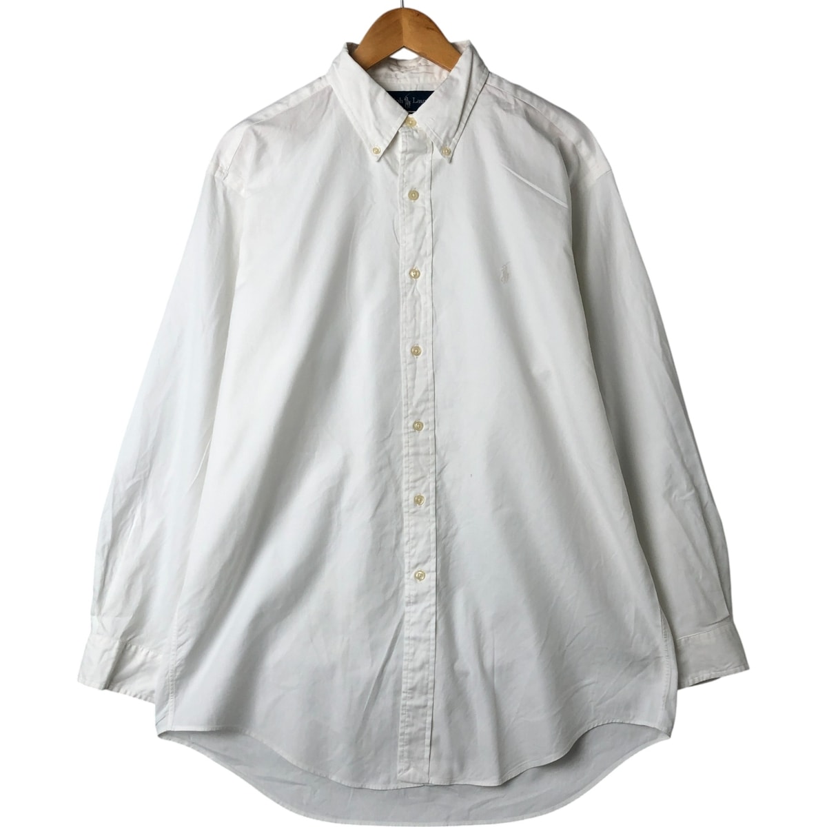 古着 ラルフローレン Ralph Lauren YARMOUTH 長袖 ボタンダウンシャツ メンズL相当/eaa549346